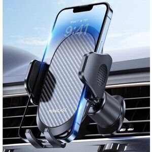 Miracase Care Vent Phone Holder Metal Hook Clip Phone Stand Mount Black